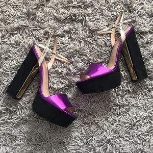 ALDO pumps - FUSCHIA/BLK/GOLD